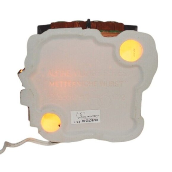 Dept 56 Alpine Village Metterniche Wurst 56190 Sausage Butcher Shop retired 1997 - Picture 6 of 9